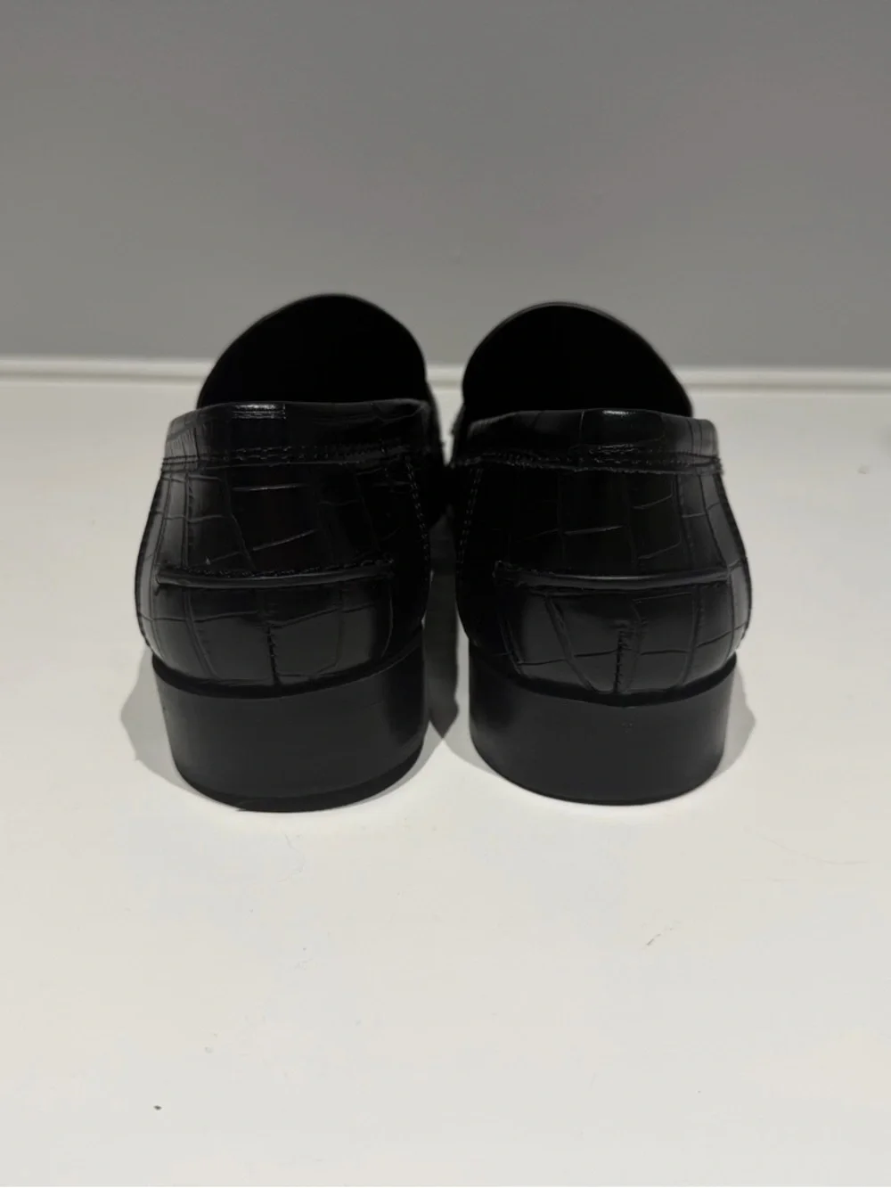 Women's Zara Faux Leather Penny Loafers. - Picture 4 of 5